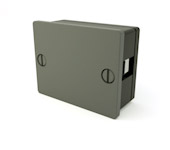 Rectangle Panel Plug - Dark Grey